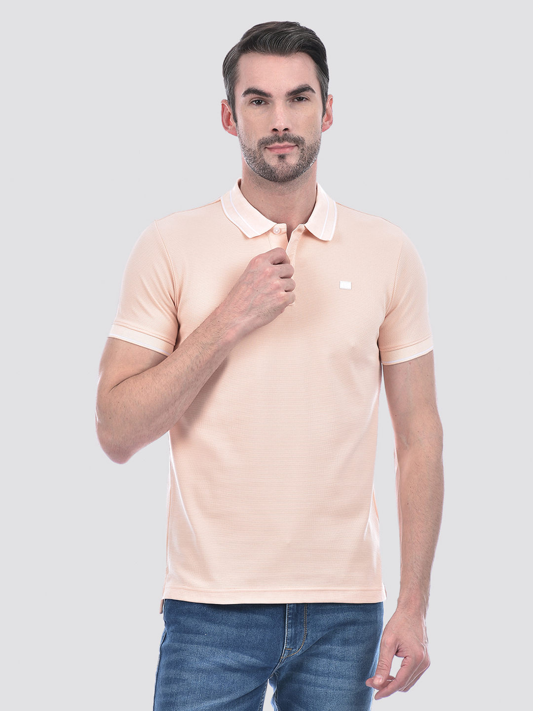 Numero Uno Men Solid Pink T-Shirt